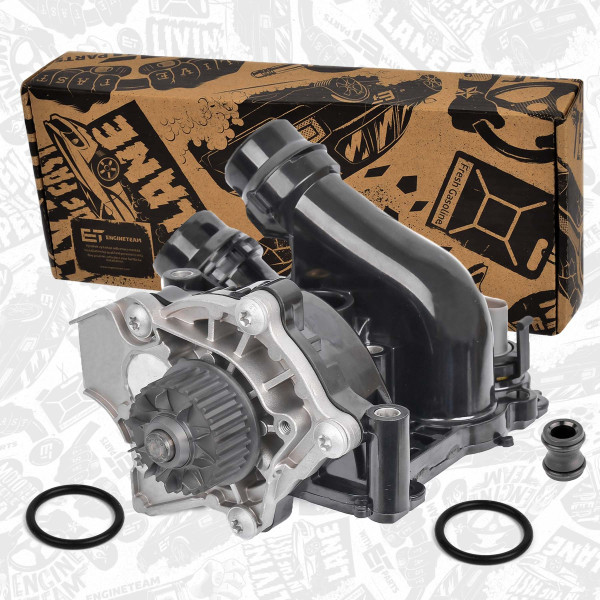 PW0009, Water Pump, engine cooling, Water pump, ET ENGINETEAM, Audi Skoda Seat VW A3 Alhambra Altea Octavia Superb Amarok Passat 2,0 TSI/1,8TFSI BYT CCZA 2004+, 06H121026AB, 06H121026AF, 06H121026AG, 06H121026B, 06H121026BF, 06H121026BP, 06H121026CC, 06H121026CD, 06H121026CH, 06H121026CM, 06H121026CN, 06H121026CP, 06H121026DC, 06H121026DN, 06H121026N, 06J121026A, 06J121026F, 7.07856.08.0
