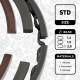 Piston Ring Kit - R1001200 ET ENGINETEAM - 1214078B00, 12140A78B10, 12140A78B01