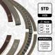 Piston Ring Kit - R1002100 ET ENGINETEAM - 01498N0, 08-141300-00, 9-2149-00