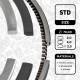 Piston Ring Kit - R1004400 ET ENGINETEAM - 0040437400, 02201N0, 08-123400-00