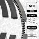 Piston Ring Kit - R1008100 ET ENGINETEAM - 2996174, 007RS001470N0, 08-428000-00