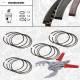 Piston Ring Kit - R1013100VR1 ET ENGINETEAM - 04E198151AB, 04E198151B, 04E198151F