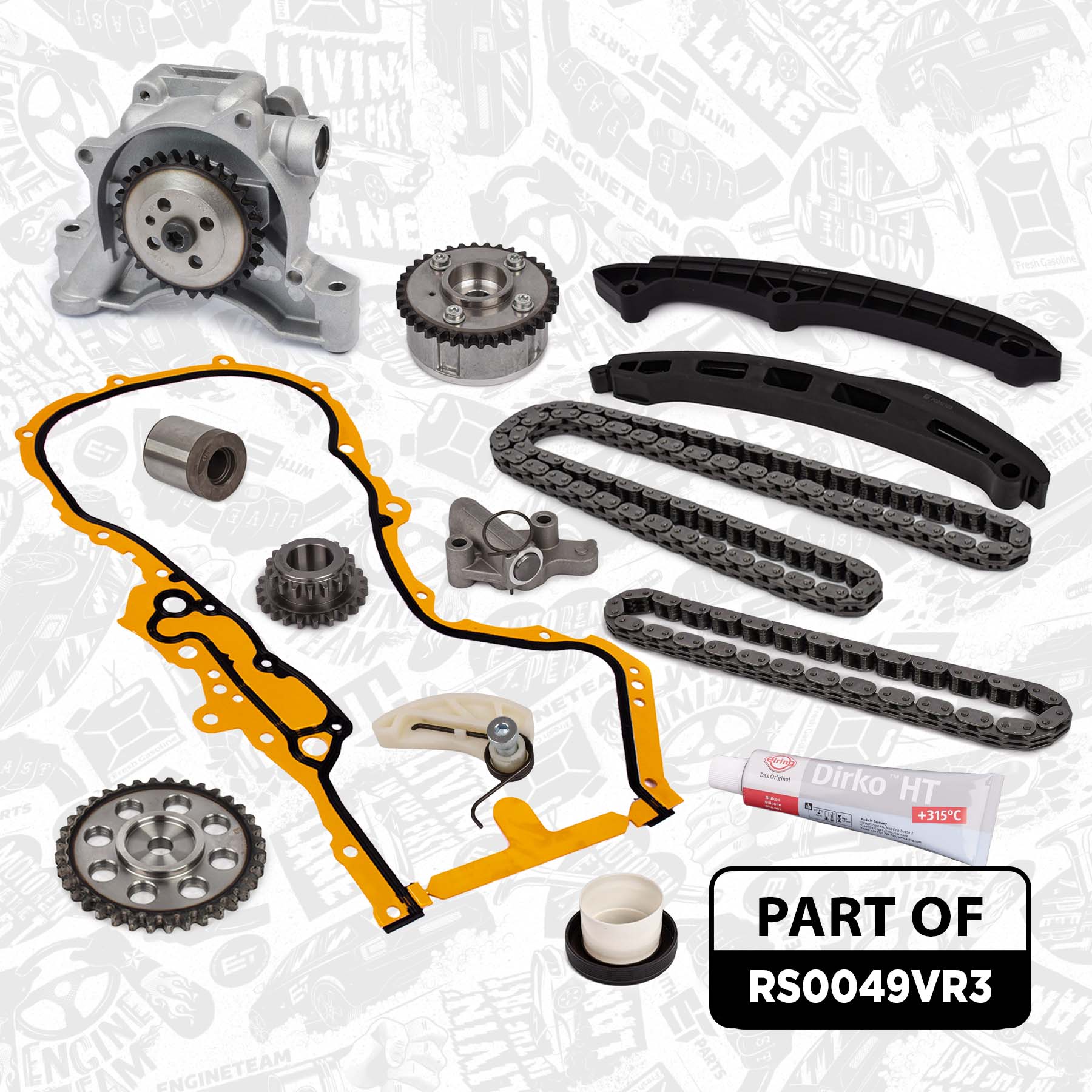 Timing Chain Kit - RS0049VR3 ET ENGINETEAM - 03C109571F, 03C109509P,  03C109469K