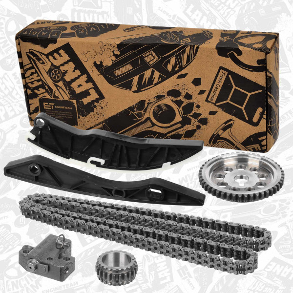 RS0058, Steuerkettensatz, Steuerkettensatz, ET ENGINETEAM, Kia Ceed Rio 1,4 1,6 / Hyundai i20 i30 G4FA/G4FC 2010+, 231212B000, 23121-2B000, 242212B000, 24221-2B000, 243212B000, 24321-2B000, 2441025001, 24410-25001, 244202B000, 24420-2B000, 244312B000, 24431-2B000, 243212b200, 24321-2b200