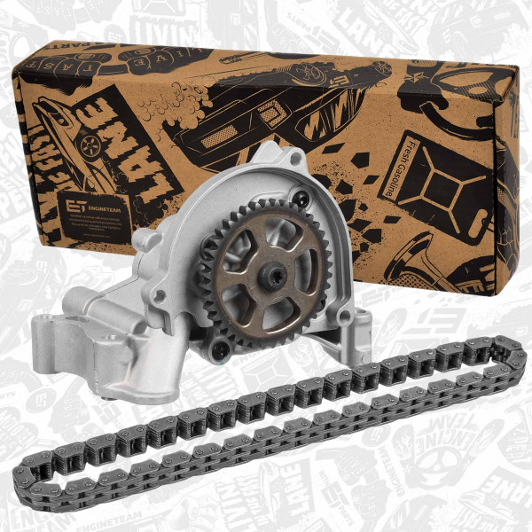 RS0071, Kettensatz, Ölpumpenantrieb, Steuerkettensatz, ET ENGINETEAM, Audi Seat Skoda VW A3 Altea LEON Fabia Roomster  Rapid Caddy 1,2 TSI CBZA CBZB 2010+, 03F115225, 03F115105D