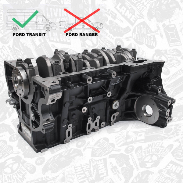 SB0004, Teilmotor, Motorblock, ET ENGINETEAM, FORD TRANSIT 3.2 DURATORQ ENG.SAFA, 1484920, 7C16-6011-DA, 7C166011DA, 85020