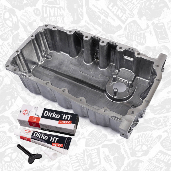 SU0014VR1, Oil sump, Oil pan, ET ENGINETEAM, 03G103603H, 03G103603AB, 03G103103AD