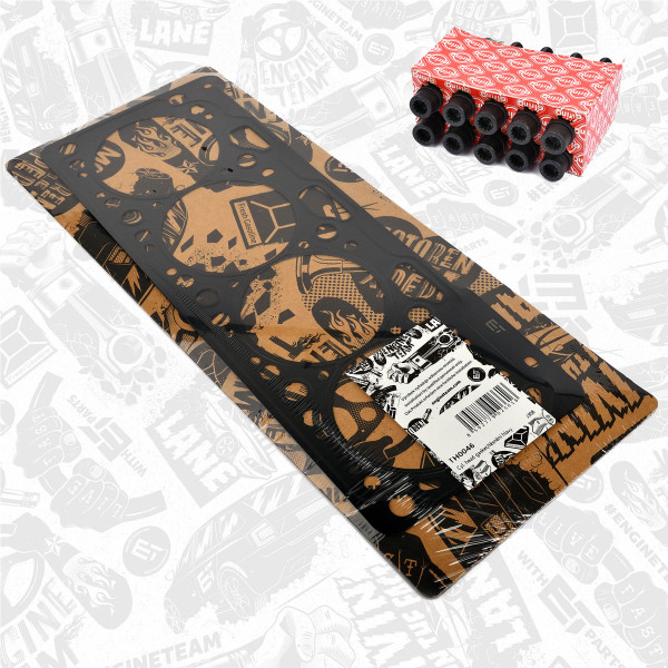 TH0046BT, Gasket, cylinder head, Cylinder head gasket, ET ENGINETEAM, Seat Skoda VW Cordoba Octavia Caddy Polo 1,4 AKV ANX 2000+, 030103383AH, 61-31970-00, 621.081, 621.082