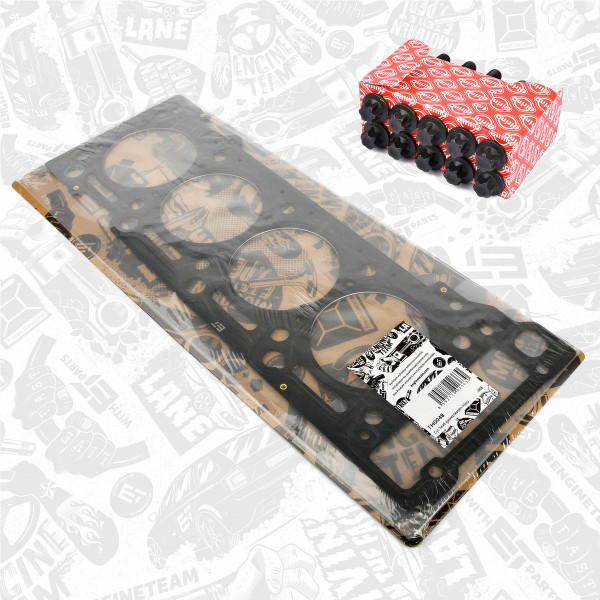 TH0048BT, Gasket, cylinder head, Cylinder head gasket, ET ENGINETEAM, Mercedes-Benz C-Class CLK E-Class  Viano Vito OM 611 OM 646 2001+, 05080162AA, 6460160520, 5080163AA, 6110161020, 5080163AB, 6110161120, 5080163AC, 5080163AD, 10128100, 452.164, 61-34300-00, 762.811
