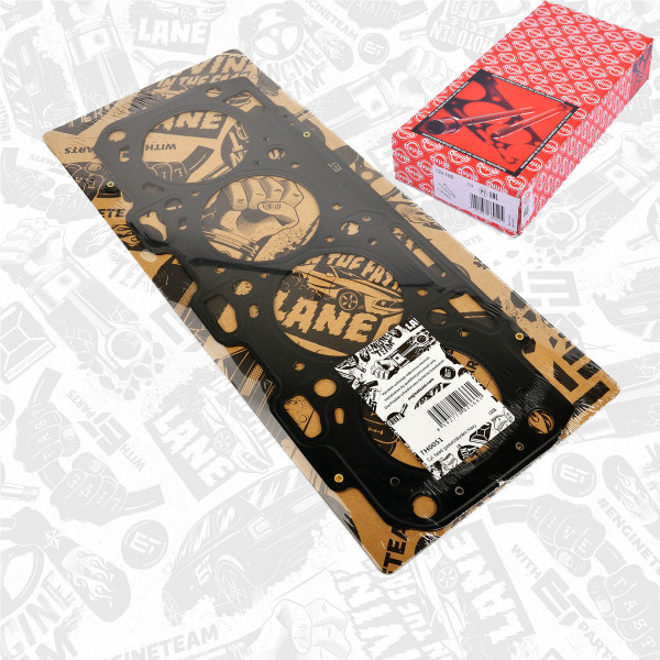 TH0051BT, Gasket, cylinder head, Cylinder head gasket, ET ENGINETEAM, Fiat Alfa Romeo Opel Doblo Mito Combo 198 A6.000 1,6D 2008+, 11141-62M00-0C0, 55221095, 607514, 68275133AA, 1114162M000C0, 11117-79J52, 55214378, 607622, 55206686, 789.200