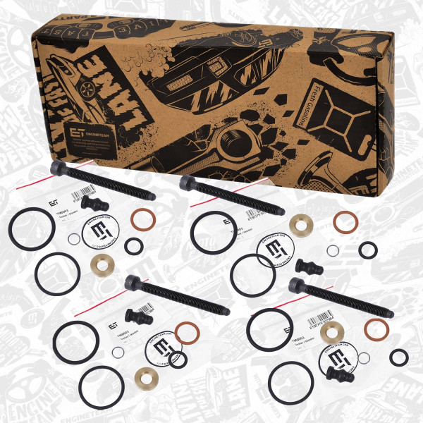 TM0028VR1, Seal Kit, injector nozzle, Gasket various, ET ENGINETEAM, Audi Seat Skoda VW A3 A4 Ibiza Leon Octavia Passat 1,9 TDi BLS BXE  2000+, 038198051C, 038198051B, 038198051, 038198051A, 038103385A