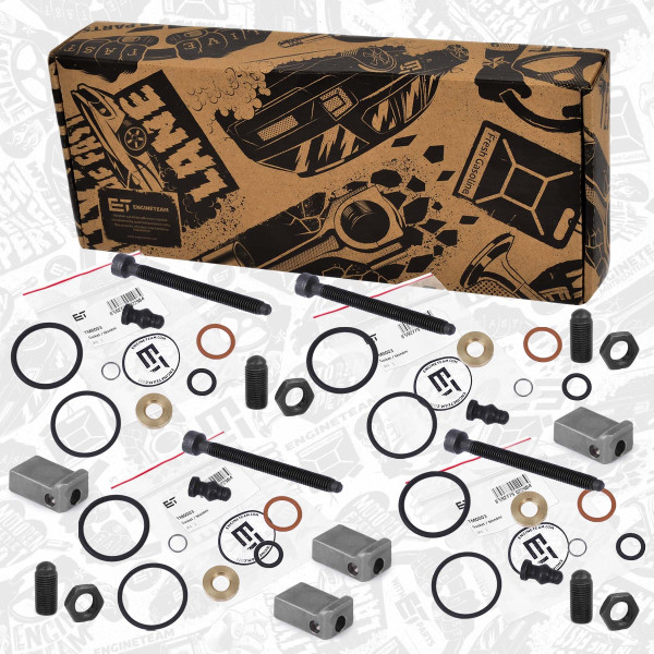 TM0028VR2, Dichtungssatz, Einspritzdüse, Dichtung AGR-Ventil, ET ENGINETEAM, Audi Seat Skoda VW A3 A4 Ibiza Leon Octavia Passat 1,9 TDi BLS BXE  2000+, 038130069B, WHT000530, 038198051B, 038198051C, 038398051B, 1417010997, 1417010998, 1417010999, 038103385A, 038198051A