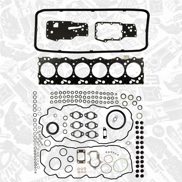 TS0003, Dichtungsvollsatz, Motor, Dichtungssatz komplett, ET ENGINETEAM, Ginaf C-Series, Iveco EuroCargo/EuroFire F4AE0681 2000+, 2992644, 2995642, 2992643, 2992503, 2992367, 01-36415-01, 200390, T890820, 38600.07, 500055016