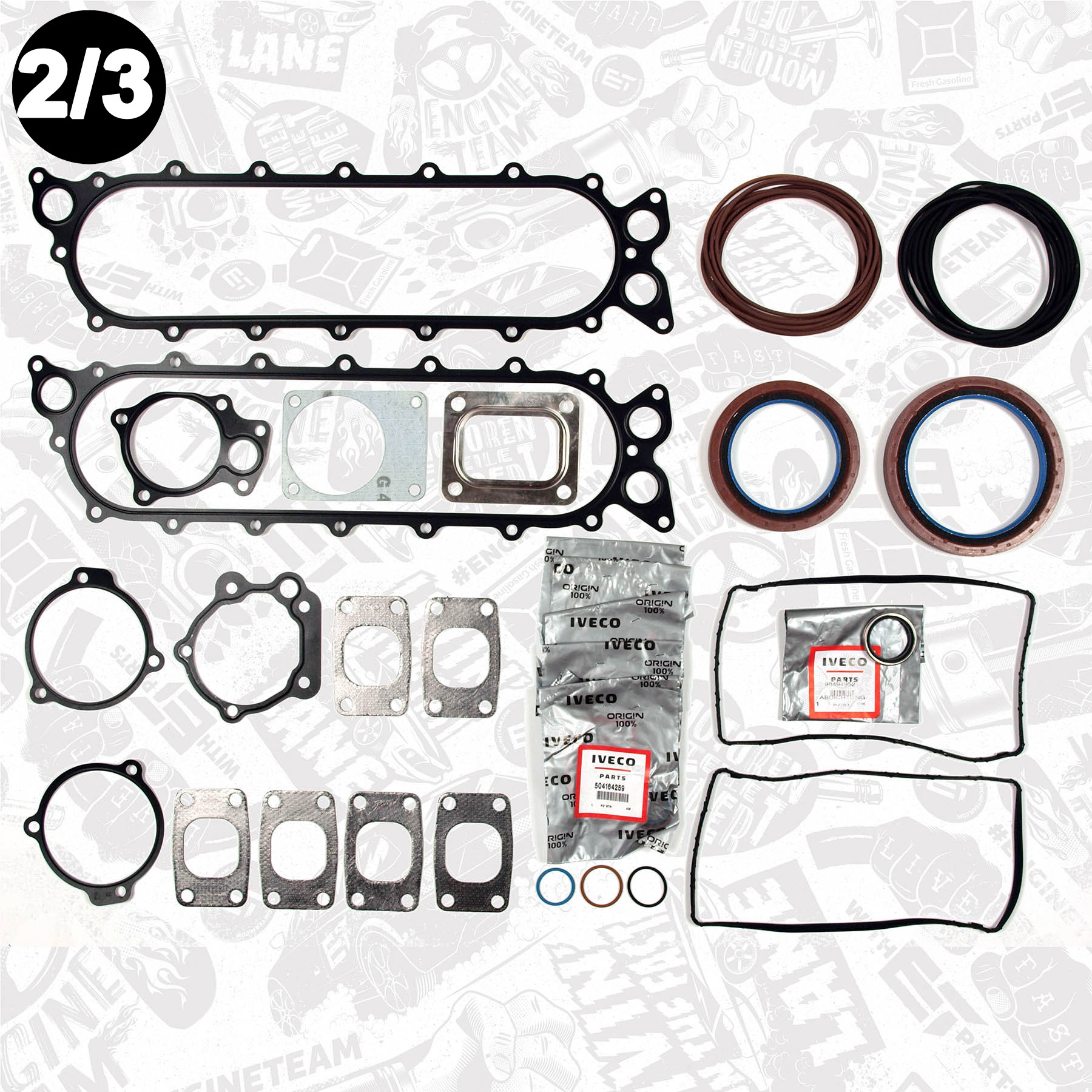 AJUSA Motor Dichtungsvollsatz 50124000 – Komplettsatz Für Mercedes Sprinter, Vito, T2 (718,37 G)