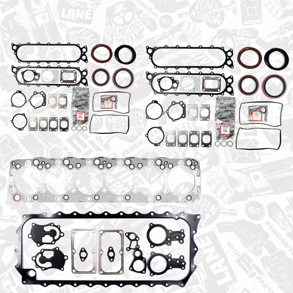 TS0014, Full Gasket Set, engine, Full gasket set, ET ENGINETEAM, Irisbus Axer, Iveco F2BE1682G 2005-2007, 2996037, 200030, T9001462, 2996038