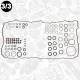 Full Gasket Set, engine - TS0014 ET ENGINETEAM - 2996037, 200030, T9001462