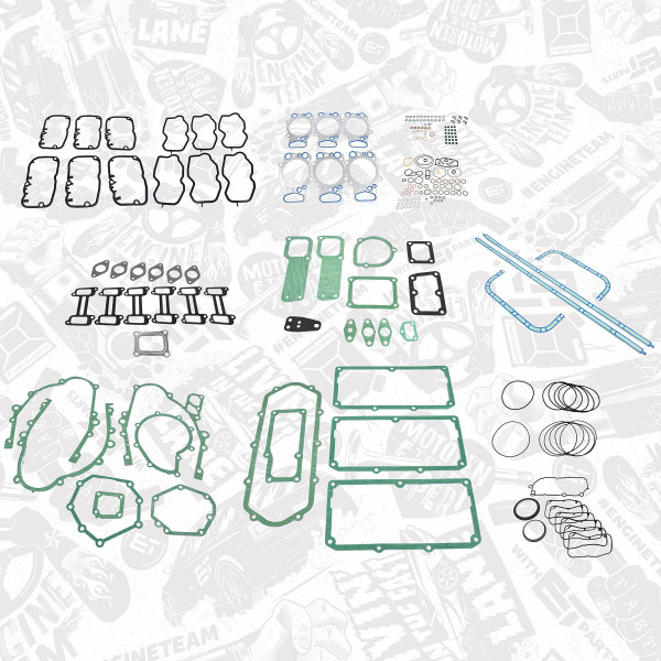 TS0025, Full Gasket Set, engine, Full gasket set, ET ENGINETEAM, Scania P,G,R,T series P340 R340 G380 P420 2004+, 13488503, 01-34885-03, 733.800, 013488503