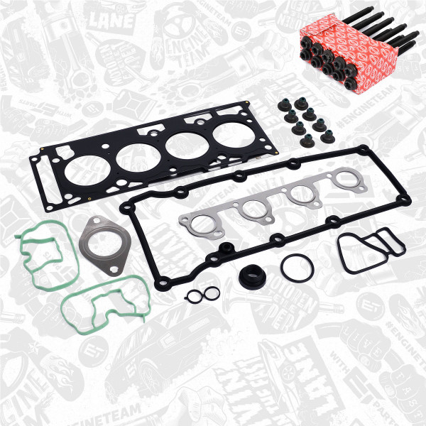 TS0029BT, Gasket Set, cylinder head, Cylinder head gasket set, ET ENGINETEAM, Ford Fiesta Fusion Ka 1,3 BAJA A9JB 2001+, 1313567, 1N2G-6051A-2D, XS6E-6584-AB, XS6E-9441-AB, XS6E-9441-BA, 1089772, 1089844, 1149707, 1212231, 026.910, 52214400