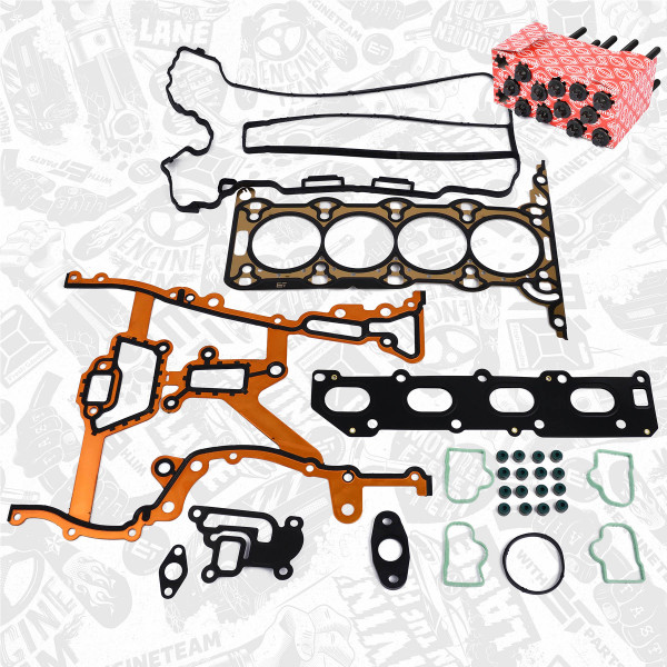 TS0040BT, Gasket Set, cylinder head, Cylinder head gasket set, ET ENGINETEAM, Opel Astra Agila Combo Meriva Tigra Z 14 XEP 1,4 2004+, 11140-84E50, 1606278, 1114084E50, 93182932, 378.120