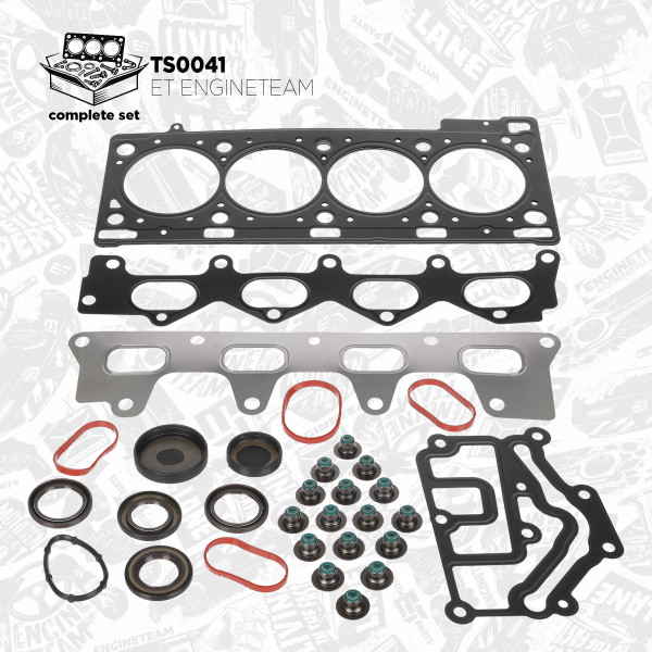 TS0041, Gasket Set, cylinder head, Cylinder head gasket set, ET ENGINETEAM, Nissan Opel Renault Vivaro Megane Laguna Scenic Trafic 2,0 F4P 722 2002+, 4409866, 7701471278, 4409999, 7701471366, 4409151, 385.170, 385.171