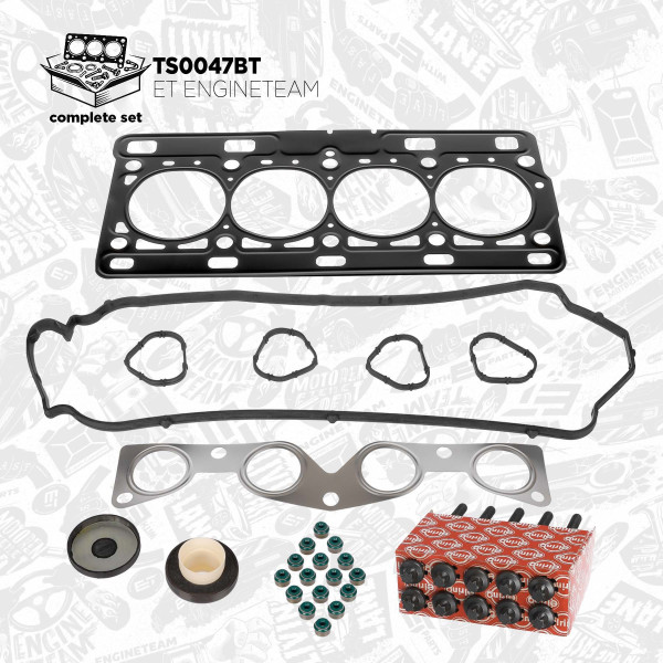 TS0047BT, Gasket Set, cylinder head, Cylinder head gasket set, ET ENGINETEAM, Dacia Renault Logan Sandero Clio Kangoo Modus Twingo D4F 2005+, 7701475822, 7701473543, 8200039867, 505.050