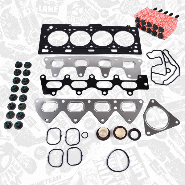 TS0049BT, Gasket Set, cylinder head, Cylinder head gasket set, ET ENGINETEAM, Dacia Renault Duster Clio Fluence Kangoo Laguna Grand Scenic K4M 1,6 2004+, 7701474372, 7701471373, 02-31675-02, 659.250