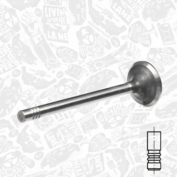VE0013, Exhaust Valve, Exhaust valve, ET ENGINETEAM, Ford Transit 2,5D/DI 1983-2000, 894F6505A1B, 6200033, 105-35509, R4632/RCR, V91161