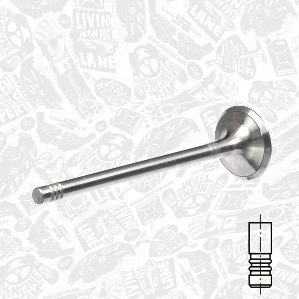 VE0017, Exhaust Valve, Exhaust valve, ET ENGINETEAM, Opel Astra/Corsa/Vectra 1,4/1,6i 1993+, 641340, 90412974, 291120, R4727/RCR, V91996, 29429, R7008/BMARCR