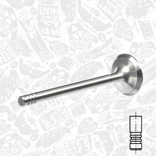 VE0023, Auslassventil, Auslassventil, ET ENGINETEAM, Skoda VW Seat 1,4/1,6i 1991-2004, 032109611G, 39467, R4805/R, V94115