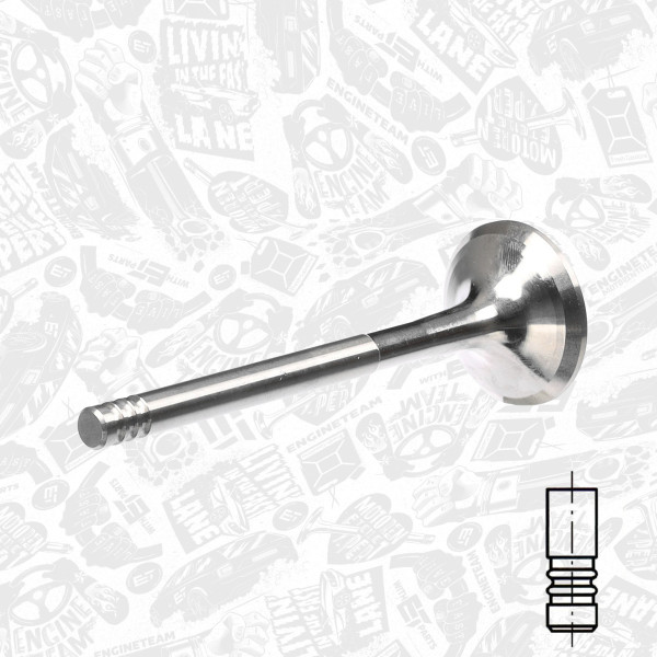 VE0027, Exhaust Valve, Exhaust valve, ET ENGINETEAM, Skoda VW Audi Seat Ford 1,9TDI 1991-2010, 028109611G, 1049788, 029VA30495000, 331143, R4889/BM, V94085
