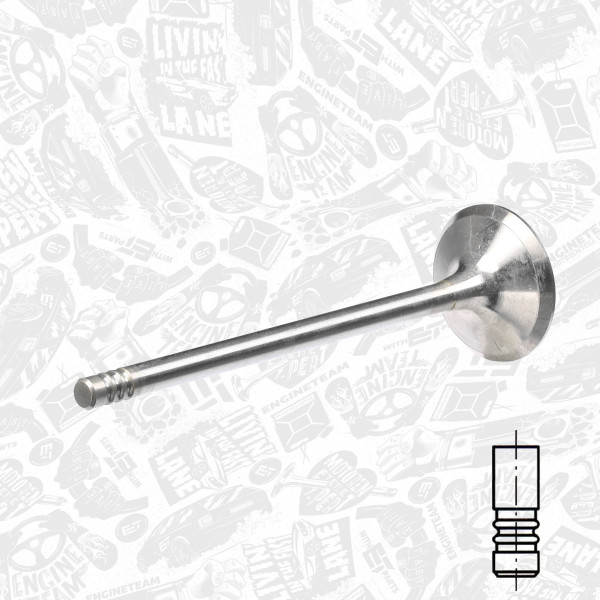 VE0033, Exhaust Valve, Exhaust valve, ET ENGINETEAM, Citroen Jumper, Peugeot Boxer 2,5D/TD T8A/T9A/THY/THZ 1994-2002, 0949.79, 96096146, 96304239, 537554, R4945/RCR, V94063, 094979