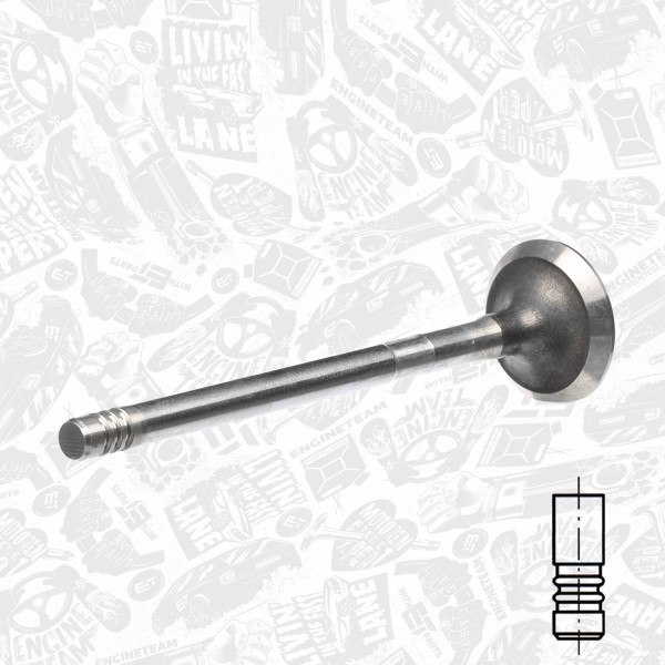 VE0036, Auslassventil, Auslassventil, ET ENGINETEAM, Ford Escort/Focus/Mondeo 1,6i 1992-2008, 948M6505C2A, 1033898, 105-35550, 50004699, R4997/RCR, V94073