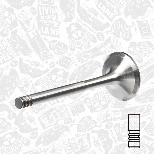 VE0046, Exhaust Valve, Exhaust valve, ET ENGINETEAM, Skoda VW Audi Seat Ford 1,4/1,9TDI 1995-2010, 038109611B, 1100678, 029VA30915000, 331034, R6129/BM, V94148, V94415