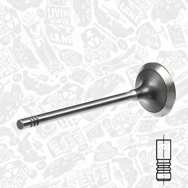 VE0051, Auslassventil, Auslassventil, ET ENGINETEAM, 0949.B1, Y4011-2121, 181103, R6150/BMCR, V94602