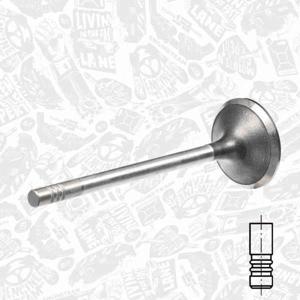 VE0052, Exhaust Valve, Exhaust valve, ET ENGINETEAM, Citroen Jumper, Peugeot Boxer 2,5TD/Tdi T8A (DJ5T)/THX (DJ5TED) 1994-2002, 0949.90, 96267448, 537019, R6152/RCR, V94566