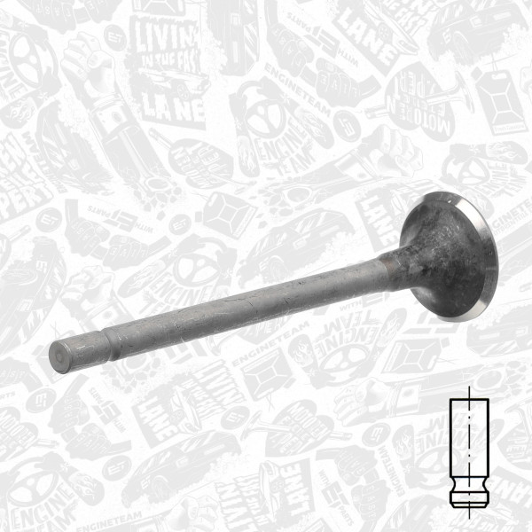 Exhaust Valve - VE0064 ET ENGINETEAM - 22212-27000, 22212-27001, R6240/RNT