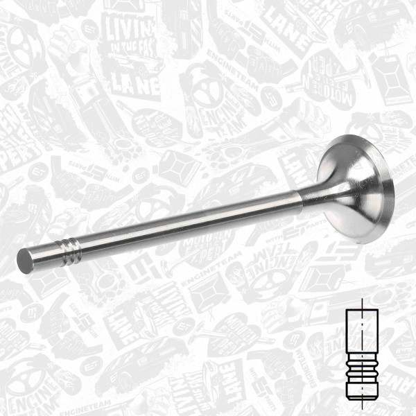 VE0075, Auslassventil, Auslassventil, ET ENGINETEAM, Skoda VW Audi Seat 2,0TDI 2003+, 03L109611, 029VA31993000, 331132, R6565/BM