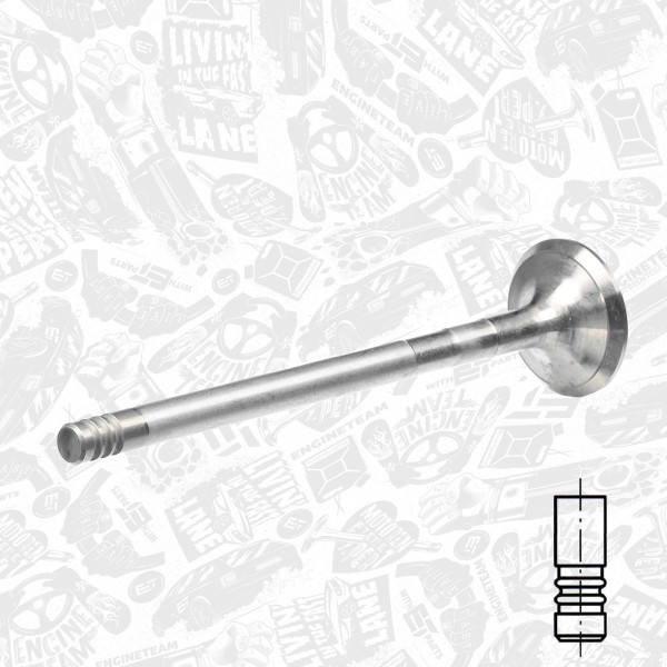 VE0081, Auslassventil, Auslassventil, ET ENGINETEAM, Ford Fiesta/Focus 1,4/1,6i 1996-2004, 98MM6505B2A, 1051771, 105-35542, R4995/RCR, V94059