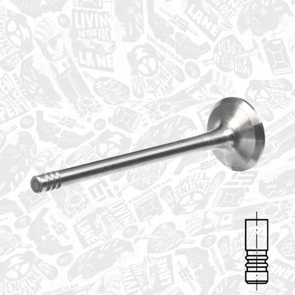 VE0093, Auslassventil, Auslassventil, ET ENGINETEAM, Citroen Saxo/Xsara, Peugeot 106/306 1,6i NFT/NFY/NFZ 1993-2003, 0949.70, 96101887, 537506, R4882/RCR, V94156