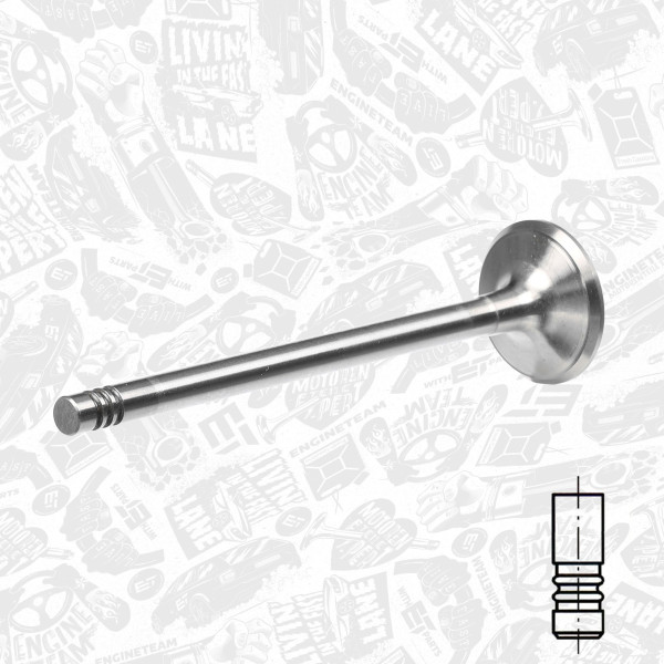 VE0104, Auslassventil, Einlassventil, ET ENGINETEAM, MG MG ZT, Rover 75 2,0CDTi/CDT 1999-2005, 11342247077, LGH101450, 081VX30895100, 111113, R6088/BMCR, V94086
