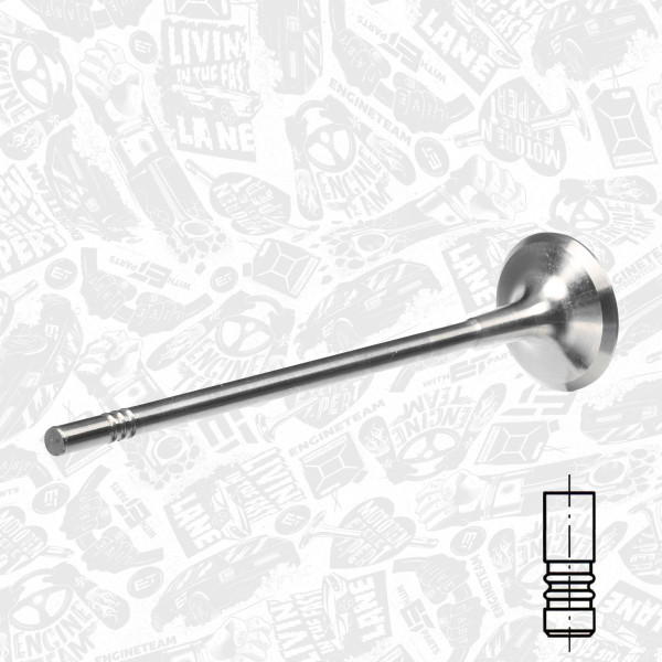 VE0112, Auslassventil, Auslassventil, ET ENGINETEAM, Fiat Stilo, Opel Astra/Insignia/Vectra 1,6i 2000+, 641379, 71739797, 291107, R6367/BMCR, V98078, R7012/BMARCR