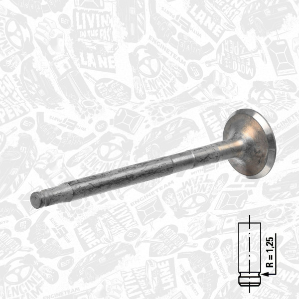 VE0116, Auslassventil, Auslassventil, ET ENGINETEAM, Mercedes-Benz C/E Class/Vito 2,0/2,2CDI OM 646 2001+, 6280530005, 261125, R6427/RNT, V98067