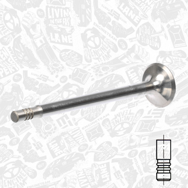 VE0123, Auslassventil, Auslassventil, ET ENGINETEAM, Mercedes-Benz A Class/Vaneo OM 668 1998-2005, 6680500227, 261043, R6135/RCR, V94401