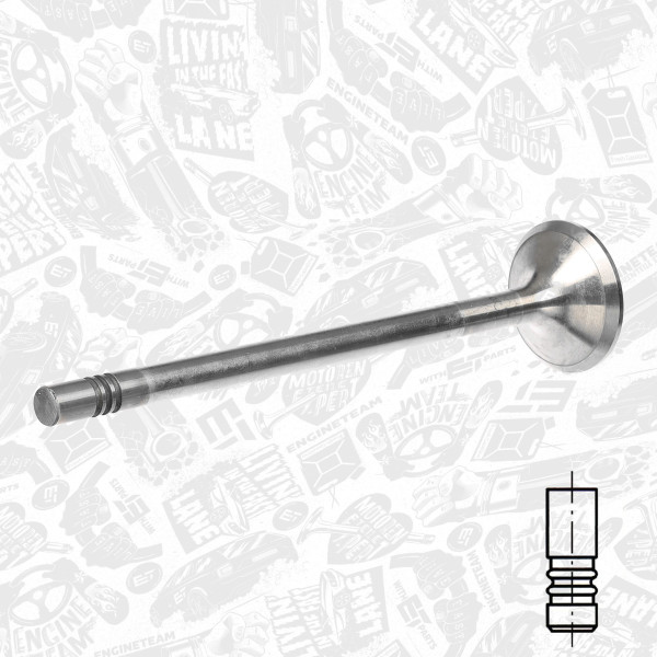 VE0125, Auslassventil, Auslassventil, ET ENGINETEAM, MAN TGA/TGS/TGX D 2066/2676 2004+, 51.04101.0546, 020520206601, 227VA30955000, 25307, 822270, R6577/BMCR, V95032