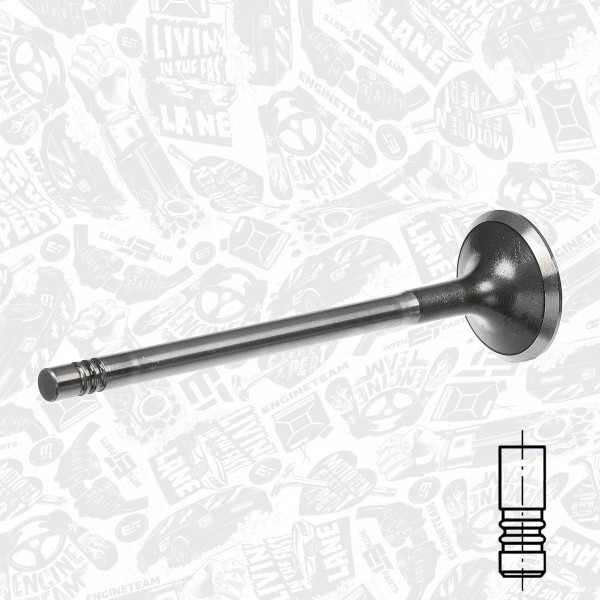 VE0131, Auslassventil, Auslassventil, ET ENGINETEAM, Skoda VW Audi Seat 1,8/2,0TSI/FSI/GTI/TFSI 2002+, 06D109611H, 06D109611K, 06D109611L, 331117, R6207/BMCR, V94692, 331126, V94704