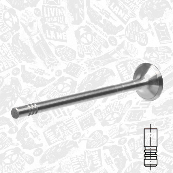 VE0162, Auslassventil, Auslassventil, ET ENGINETEAM, Citroen Fiat Ford Peugeot 2,2D/HDi/TDCi 4HU/4HV PUMA 2004+, 0949.E3, 9660640080, 9675709680, 031VA31675000, 539035, 826390, R6509/RCR, V98029