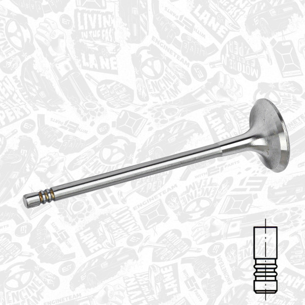 VE0166, Auslassventil, Auslassventil, ET ENGINETEAM, BMW MINI 3 4 X3 X5 Countryman Clubman Paceman 116 d 120 d 320 d B47 D20 A 2010+, 11347797712, 11347812615, 11348511622, 081VA31399000, 111215, 827370, R6621/RCR, V95041