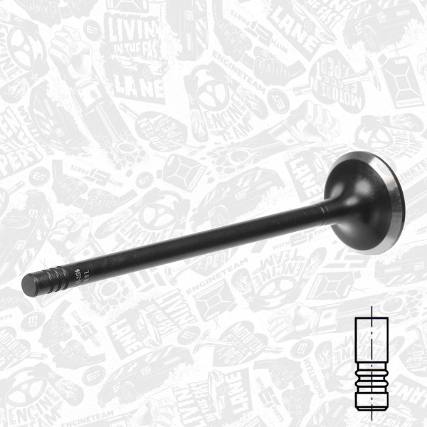 Exhaust Valve - VE0170 ET ENGINETEAM - CM5G6505FA, 1760589, 1760588