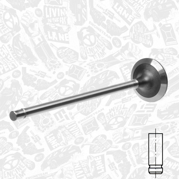 VI0001, Intake Valve, Inlet valve, ET ENGINETEAM, Iveco Stralis/Takker/EuroTrakker/EuroTech F2BE 1997+, 500354682, 500354685, 504042365, 99456803, 007VE30770000, 150040, 171070, R6266/BMCR, V94218, 822220, 6266IN, 822220MEC