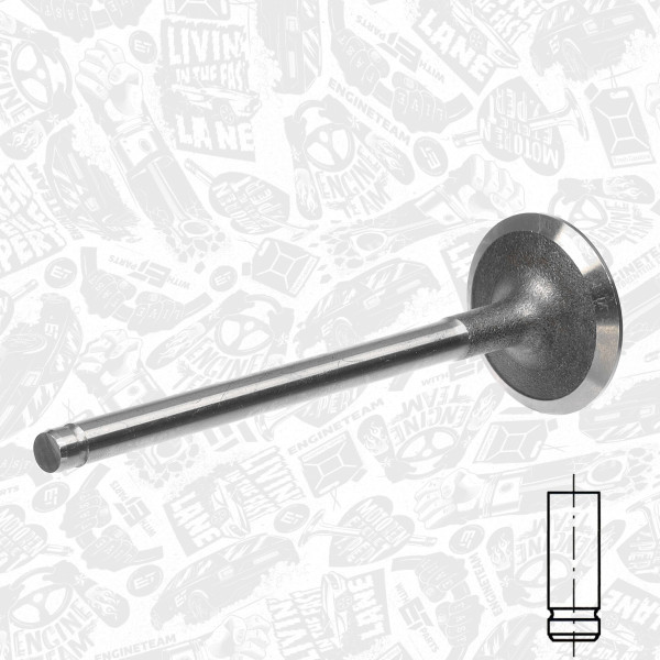 VI0004, Einlassventil, Einlassventil, ET ENGINETEAM, Citroen Peugeot 106 1,0i CDY/CDZ/RFU/TU9 1987-2002, 0948.57, 97531079, 537840, R4228/S, V91270
